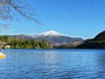 First Snow on Whiteface Mountain Viewed From Lake Placid Lake